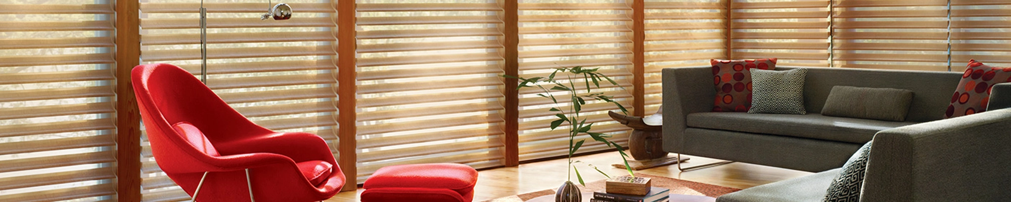Window treatments provided by Crown Carpet Colortile